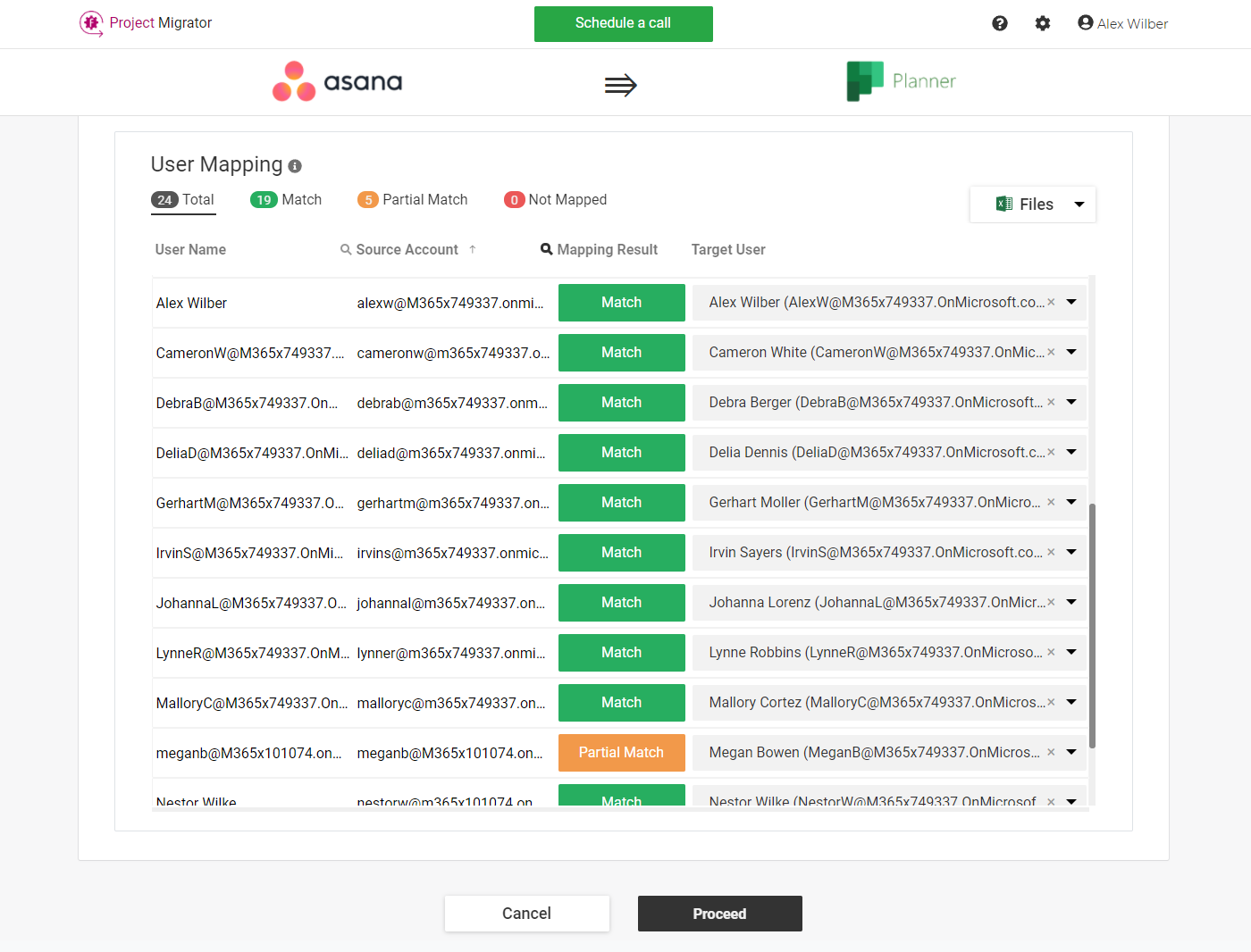 screenshot of FluentPro Project Migrator